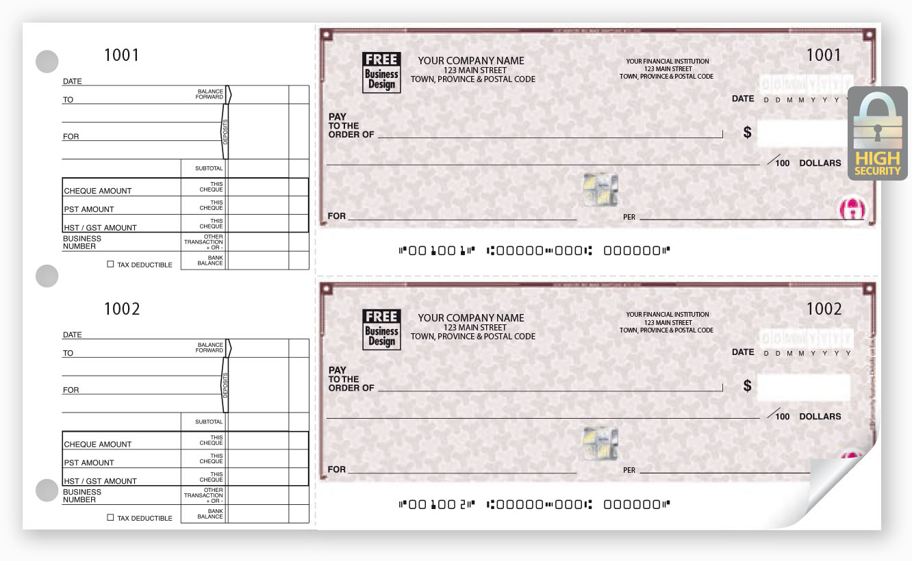 Cheques Care Printing